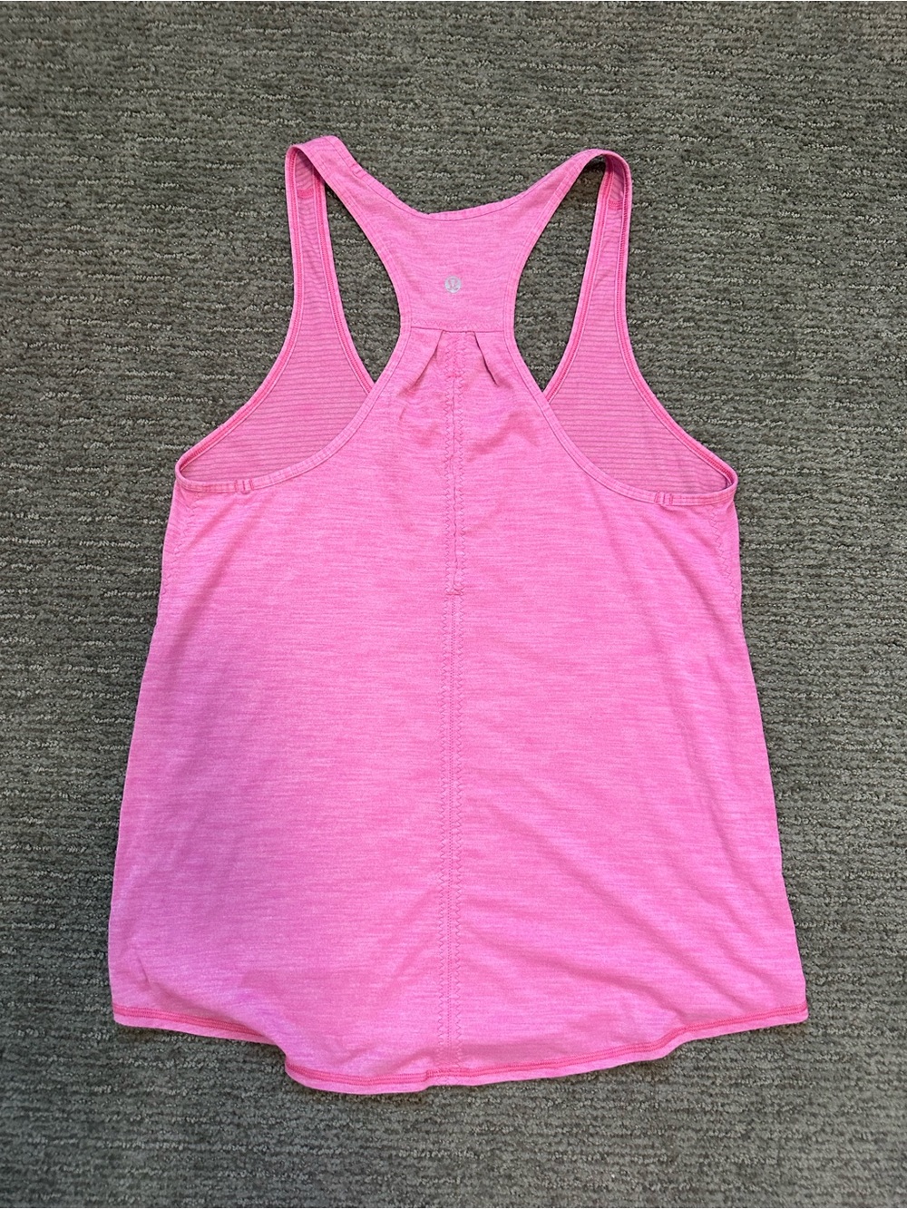 lululemon athletica Heathered Pink Racerback Tank